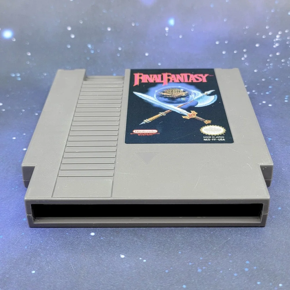 Final Fantasy Nintendo NES Original Gray Cartridge Video Game NES-FF-USA 1990